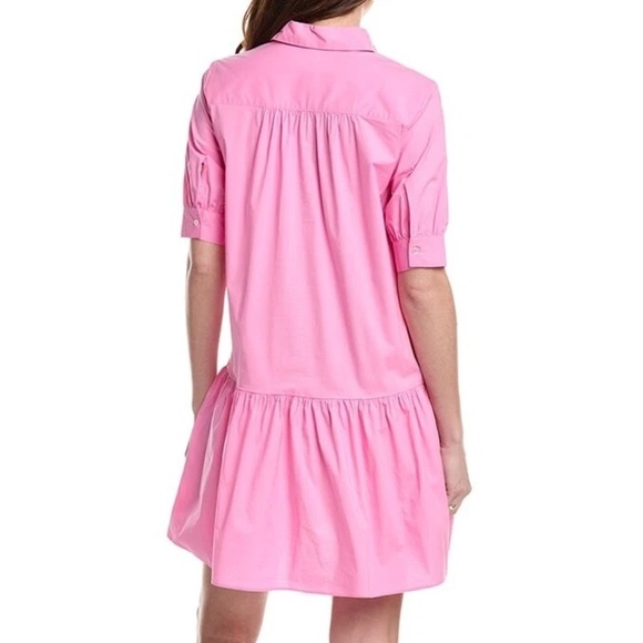 MARELLA BY MAX MARA Women’s Size 12 Pink Summer Collared Shirt Dress Cotton NEW - Picture 12 of 15